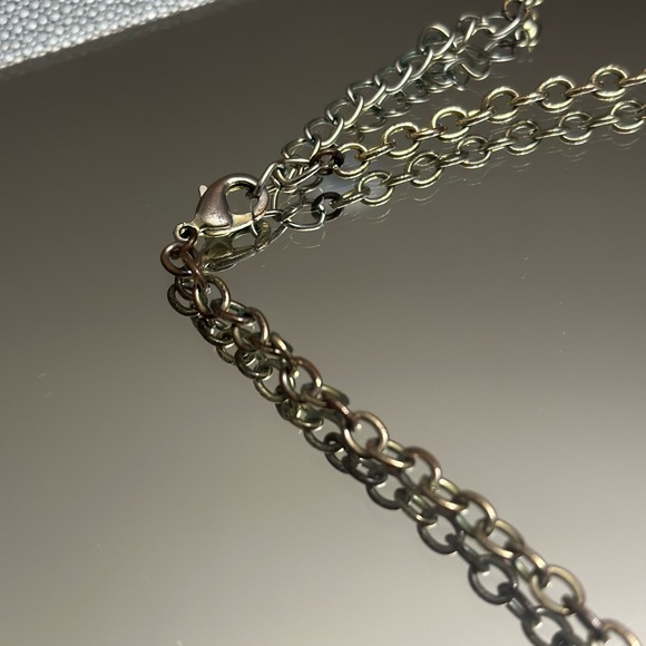 Peachy Orange Faux Gemstone Statement Necklace - Picture 2 of 4